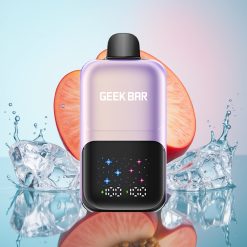 GEEK BAR 2GO 50000 Pufuri Ecigaretă Dispozabilă cu Aroma de piersică mango pepene verde gheață și Ecran Interactiv
