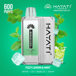 Hayati Miniature 600 de truse de pod lămâie gazoasă și mentă BF68L33 Hayati Vape Romania