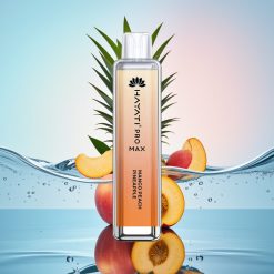 Hayati Pro Max 4000 Puffs Disposable Vape Mango piersică ananas cu baterie recarregabilă 1400mAh