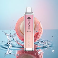 Hayati Pro Max 4000 Puffs Vape Disposable Mogu Mogu Litchi cu Baterie 1400mAh și Dual Coil 1.1 Ohm