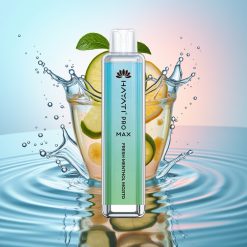 Hayati Pro Max 4000 Puffs Vape Dispozabil Mentol Proaspăt Mojito Reîncărcabil cu LED