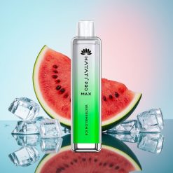 Hayati Pro Max 4000 Puffs Vape Reîncărcabil cu Aroma de Pepene Înghețat și LED