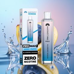 Hayati Pro Max 4000 Pufuri Vape Disposable Afină Banană cu Baterie 1400mAh