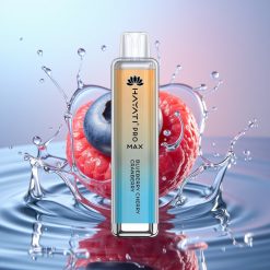 Hayati Pro Max 4000 Pufuri Vape Disposable Afină Cireșă Merișor cu Baterie Reîncărcabilă 1400mAh