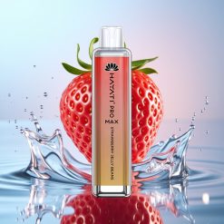 Hayati Pro Max 4000 Pufuri Vape Disposable Aroma Jeleu de Căpșuni cu Baterie 1400mAh