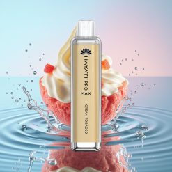 Hayati Pro Max 4000 Pufuri Vape Disposable Cremă Tutun cu Baterie Reîncărcabilă