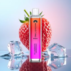Hayati Pro Max 4000 Pufuri Vape Dispozabil Capsuni Zmeura Gheata cu 1400mAh Baterie Reincarcabila