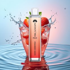Hayati Pro Max 4000 Pufuri Vape Dispozabil Reîncărcabil Aroma Mojito de Căpșuni 5% Nicotină
