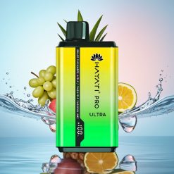 Hayati Pro Ultra 15000 Puffs Disposable Vape Strugure Castravete Măr Ananas Passiune Lime Capacidate E-Lichid: 2×12ml