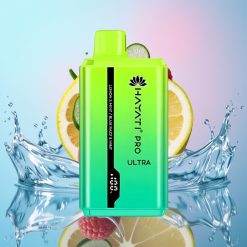 Hayati Pro Ultra 15000 Puffs Dispozabil Aromă Lămâie & Mentă și Zmeură Albastră & Mentă 24ml 2% Nicotină