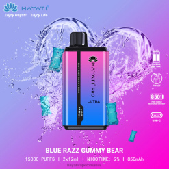 Hayati Pro Ultra 15000 pufuri de unică folosință ursuleț de gumă blue razz BF68L194 Hayati Vape Flavours