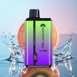Hayati Pro Ultra 15000 Pufuri Disposable Vape Kiwi Strugure Zmeură cu 850mAh și 2×12ml