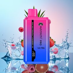 Hayati Pro Ultra 15000 Pufuri Vape Afine Albastre Ananas Căpșuni Gheață 2×12ml 2%