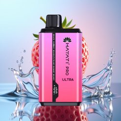 Hayati Pro Ultra 15000 Pufuri Vape Dispozabil Gumă Strugure Gumă Căpșună 2×12ml 2%