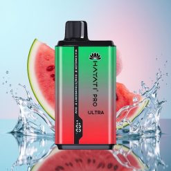 Hayati Pro Ultra 15000 Pufuri Vape Pepene Verde Bubblegum Căpșuni Bubblegum 2×12ml 2%