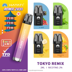 Hayati Remix sistem de păstăi preumplute 2400 puf Tokyo remix BF68L58 Hayati Vapes Wholesale